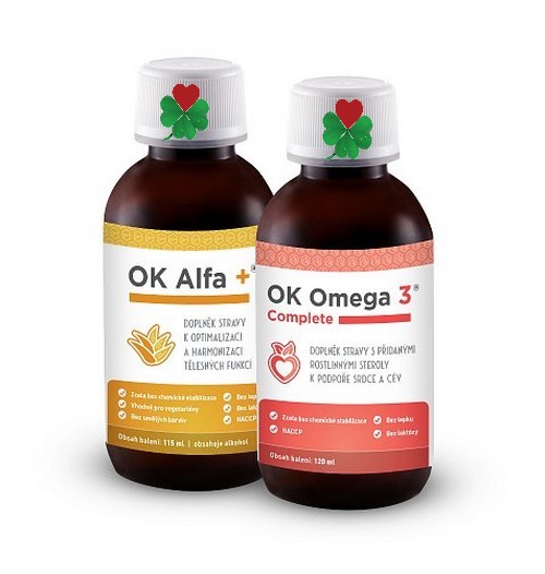 OK Alfa+ / OK Omega-3 Complete - sada zdravé srdce a cévy 