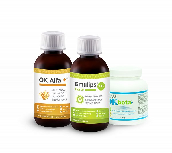 OKG Absorb Pack ( OK Alfa+ 115 ml, Emulips Forte XXL 120 ml, OK Beta+ 150 g. )