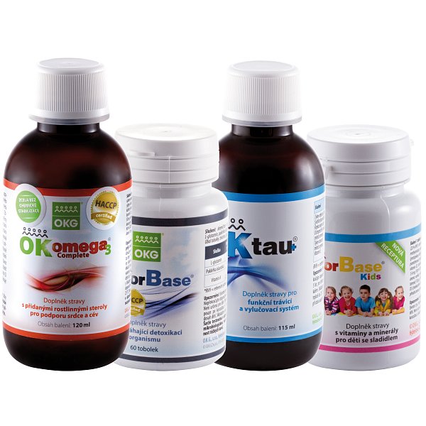 Eyes Pack ( OK Omega-3 Complete 120 ml, OK Tau+ 115 ml, Factor Base 60 tbl, Factor Base Kids 60 tbl. )