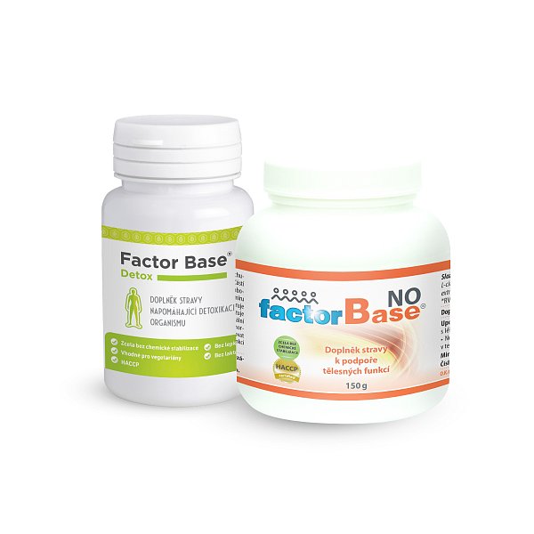 Factor Base Detox 60 tbl. / Factor Base NO 150 g. | Sada pro pročištění a regeneraci organismu