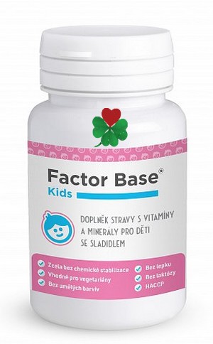 Factor Base Kids - obranyschopnost,  vitamíny, minerály, betaglukany, ... 