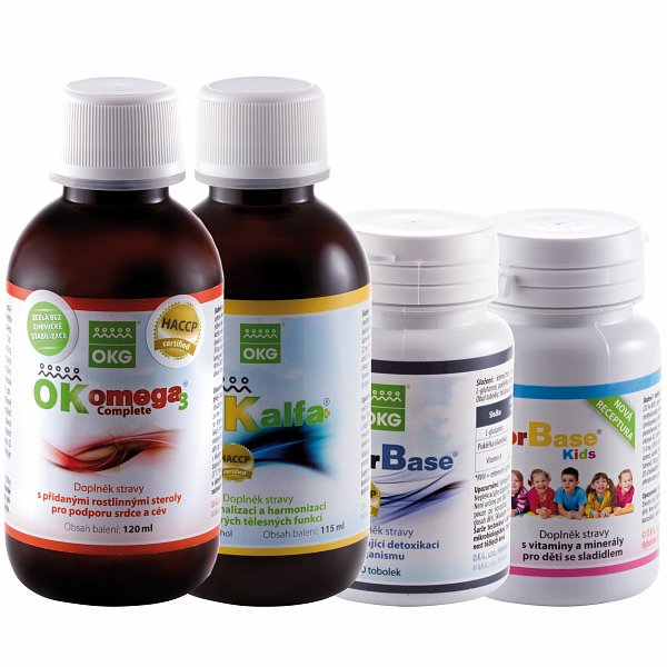 Imun Pack ( Omega-3 Complete 120 ml, OK Alfa+ 115 ml, Factor Base Kids 60 tbl, Factor Base 60 tbl. )