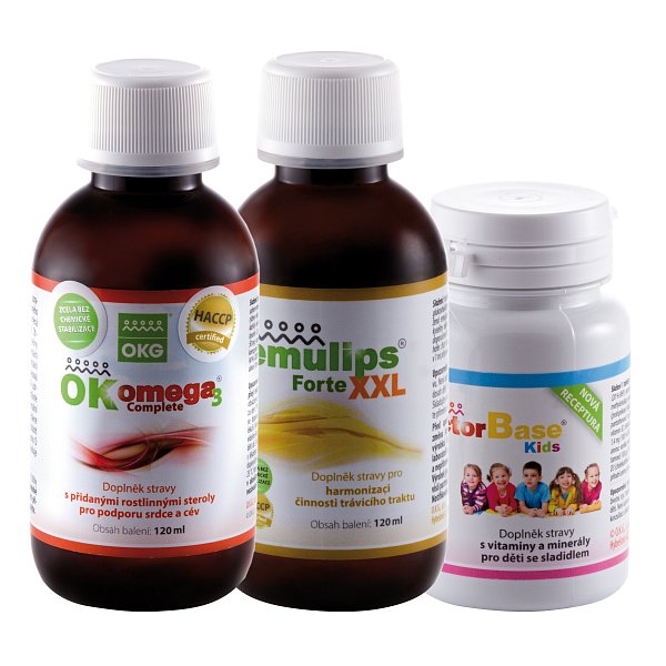 OKG Neuro Pack ( Factor Base Kids 60 tbl, Emulips Forte XXL 120 ml, OK Omega-3 Complete 120 ml )