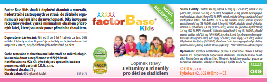 etiketa factor Base Kids