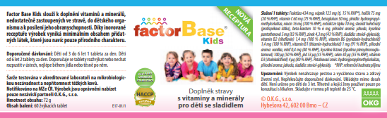 Etiketa Factor Base Kids