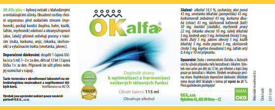 Etiketa OK Alfa+