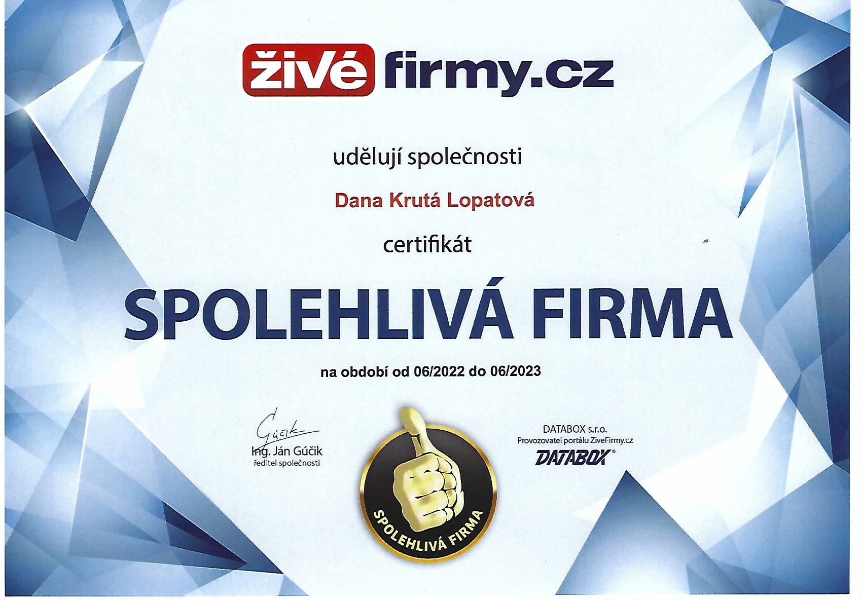 Spolehlivá firma