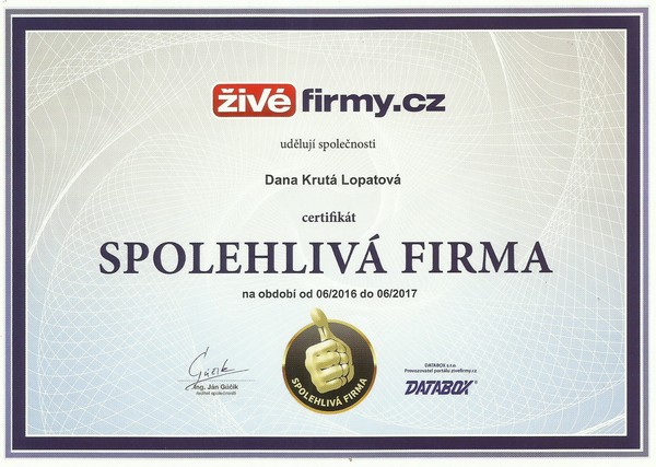 Spolehlivá firma 2016